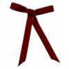 Children' Velvet Decorative Necklace With Bow 6X9 0-5 Years Red