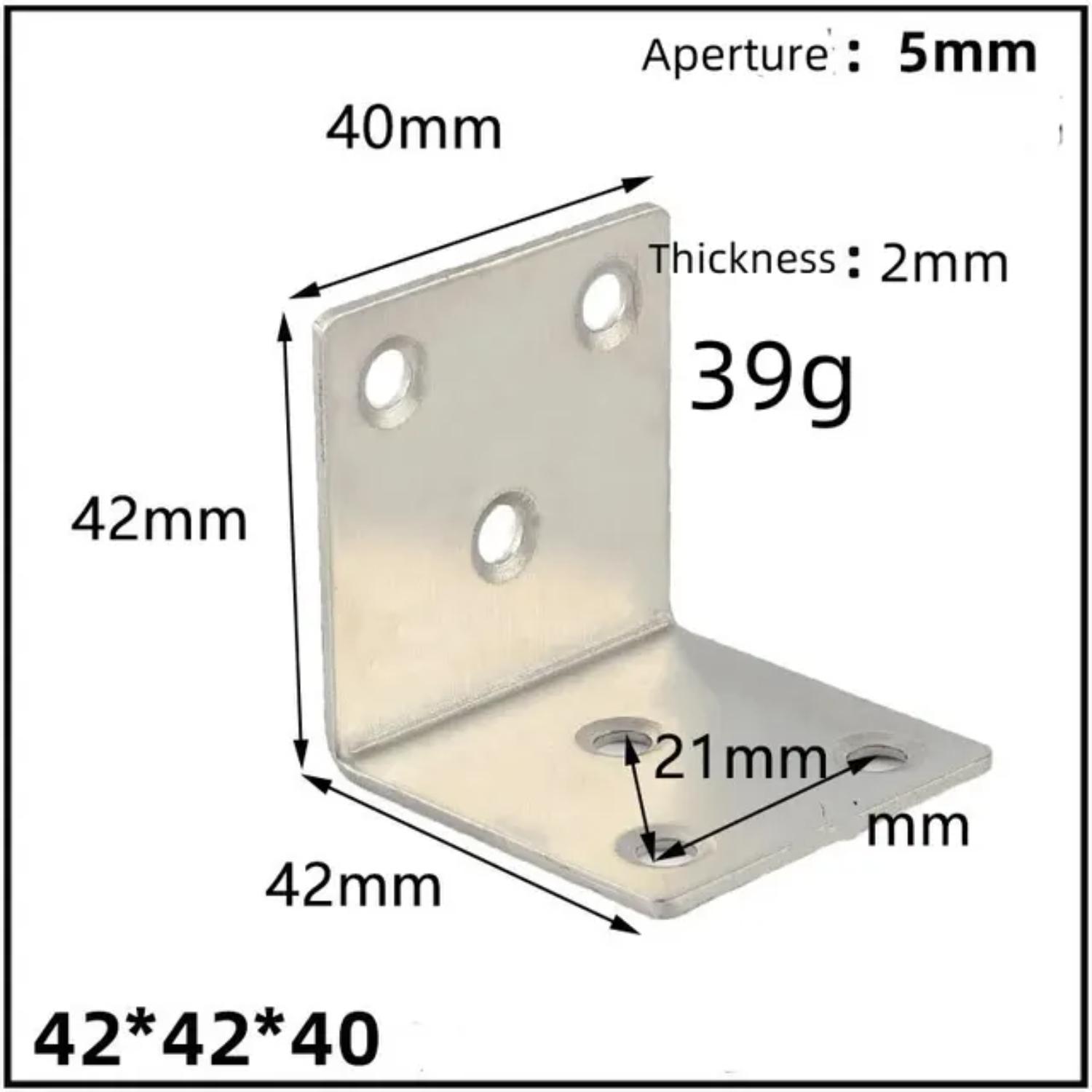 

20 шт. Уголок из нержавеющей стали, столы и стулья, 90-градусные Г-образные соединители, крепежи для гардероба, угловой железный уголок