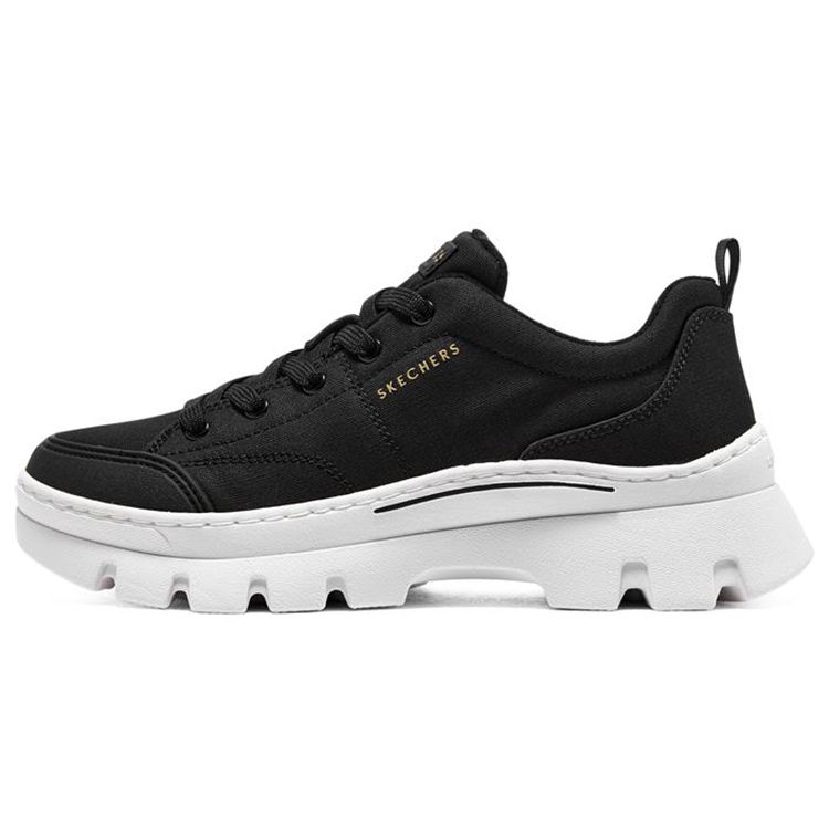Skechers Roadies Fabric Synthetic Leather Sport Comfort Low Top Casual Shoes Women sneakers 177245-BLK 38