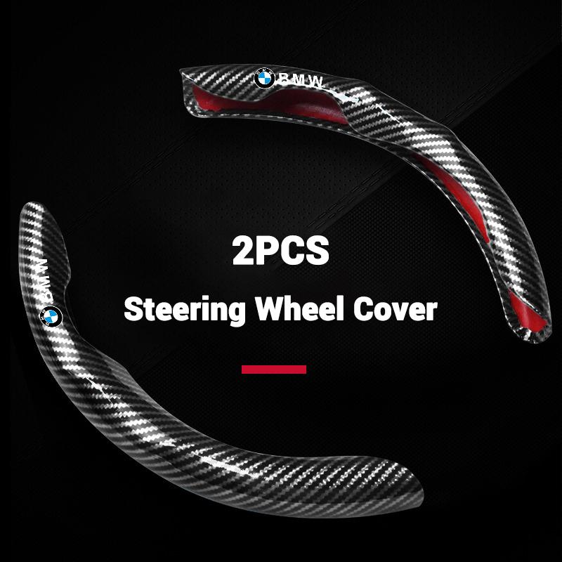 Carbon Fiber Car Styling Steering Wheel Anti-slip Wheel Covers Protect For BMW 1 3 5 7 series X1 X2 X3 X5 X6 G30 G20 G11 G12 F40