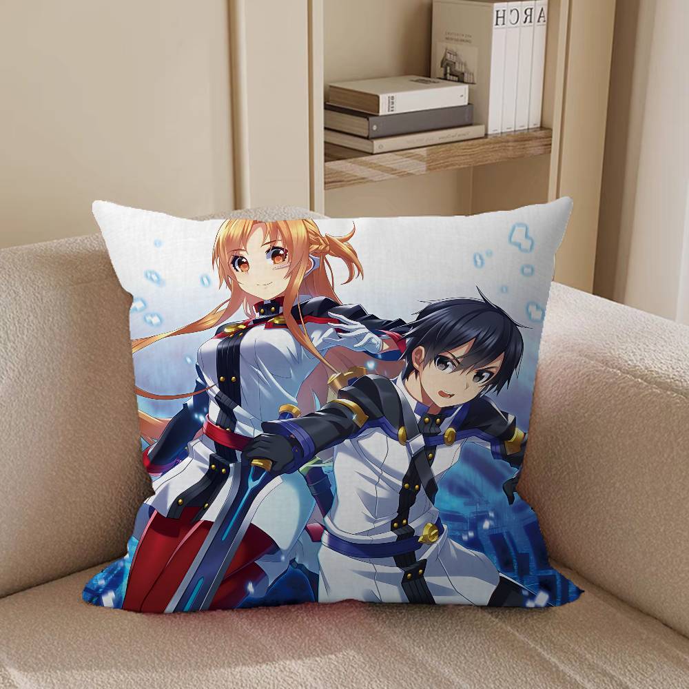 Sword Art O-Online Pillow Cover Sofa Cushion Cover Home Room Decoration Children Gift