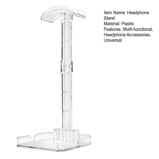 Universelt hodetelefonstativ Multifunksjonell telefonholder Spillhodesett Utstillingsstativ Skrivebordshenger Feste Organizer Hodetelefontilbehør