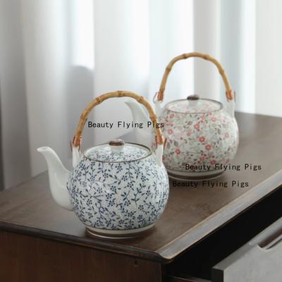 1100ml Ceramic Teapot Ceramic Japanese Style Tea Pot With Filter Screen Tea Set Accessories Household Tea Room Utensils