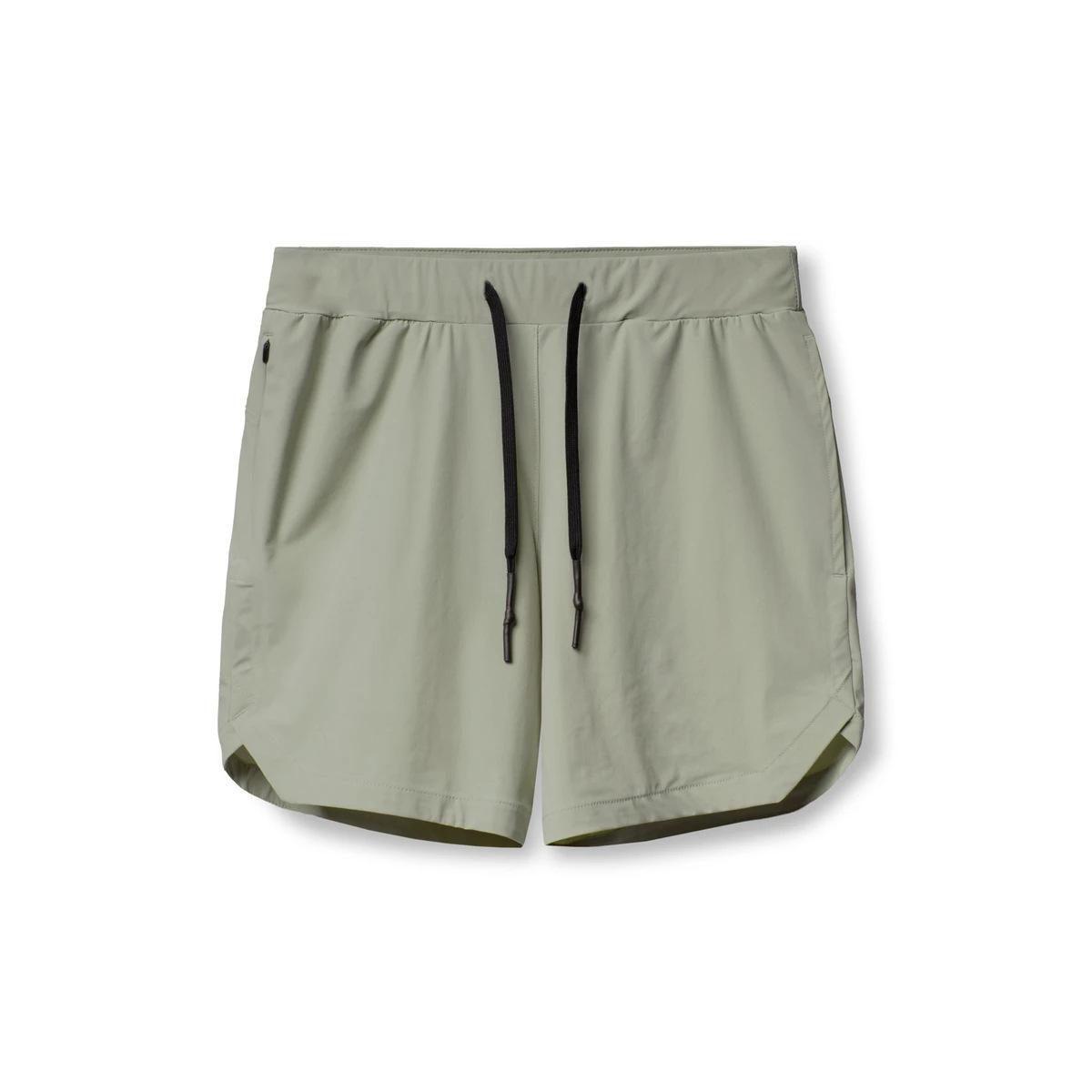 

Single Layer Five Quarter Pants Summer Solid Color Casual Sports and Fitness Men s Shorts XXL світло-зелений колір