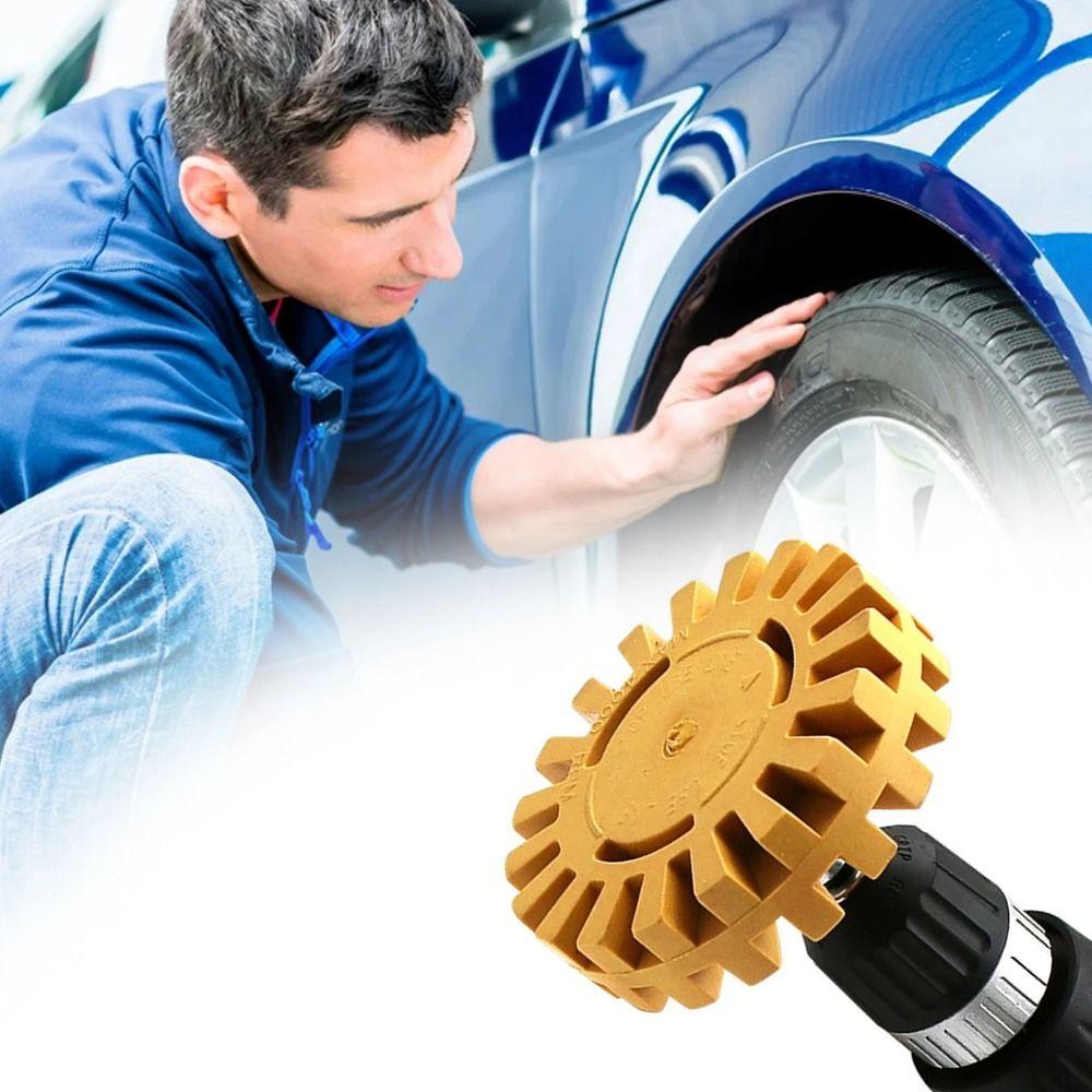 Rubber Glue Removal Plate Gear Shaped Decal Eraser Wheel Car Pneumatic Wheel  Car Sticker Remover
