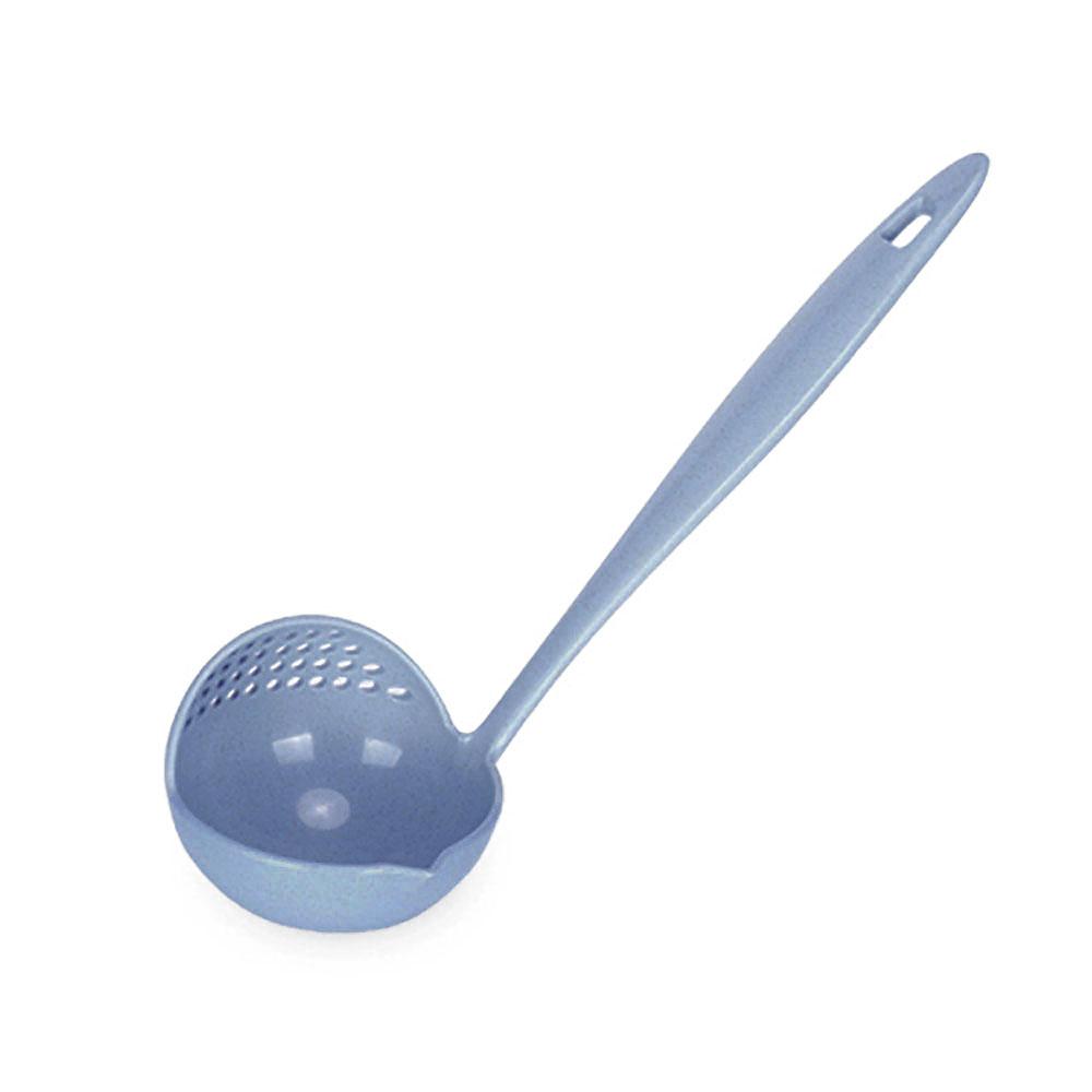 Silicone world 2 in 1 Soup Spoon Long Handle Kitchen Home Strainer Cooking Colander Kitchen Scoop Plastic Tableware Colander