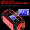 6A 12V Car Battery Charger Pulse Repair LCD Display Smart Fast Charge AGM Deep Cycle GEL Lead-Acid Charger for Auto Motorcycle