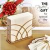 Modern Napkin Holder for Dining Table and Kitchen - Tissue Paper Stand for Home Décor, Restaurant, Dispenser Organizer (Gold