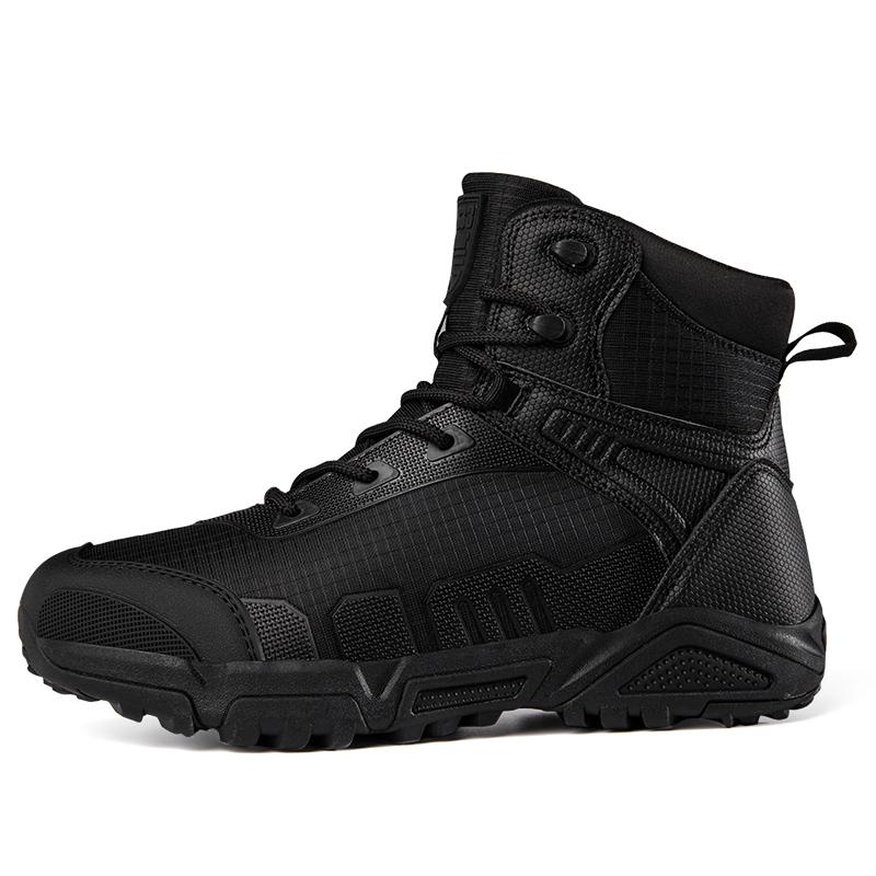 TUINANLE Men's High Top Thickened Mountaineering Shoes Outdoor Work Training Boots Men Brown Ankle Boots