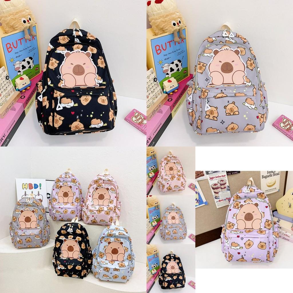 Cute And Playful Nylon Kids Backpack With Fun Animal Prints Perfect For School And Everyday Use