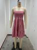 2024 One-Shoulder Solid Color Textured Dress - Versatile Summer Women's Fashion
