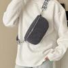Fashion Corduroy Waist Bag Multi-pockets Zipper Crossbody Bags Wide Guitar Strap Shoulder Bags Outdoor