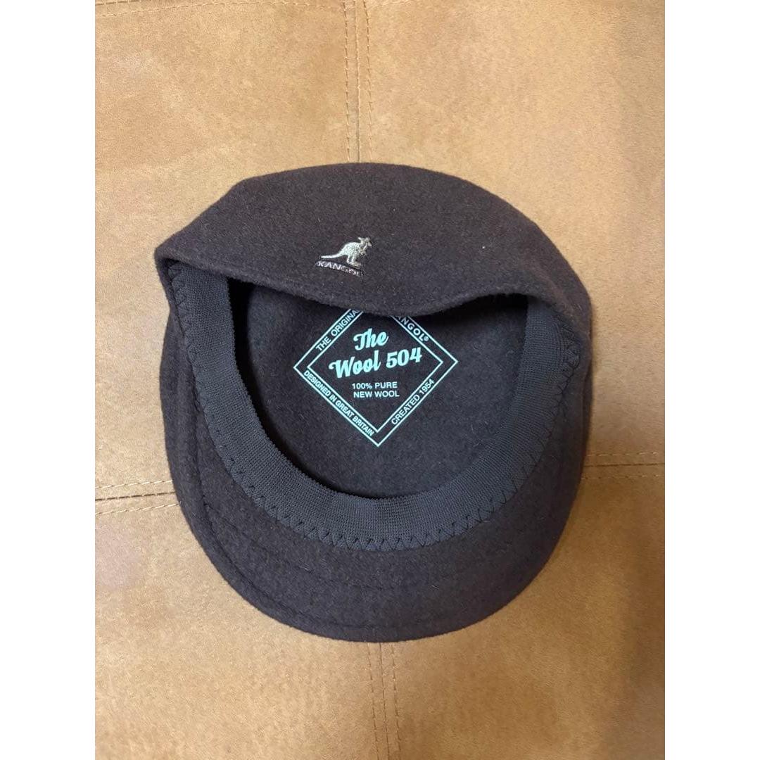 Used KANGOL The Wool 504 Hunting Brown L size