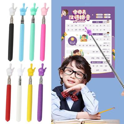 Design Stainless Steel Handheld Presenter Finger Reading Sticks Teaching Stick Whiteboard Pointer