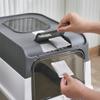 Easy To Clean Portable Fully Enclosed Drawer Top In Cat Litter Box with Splash Cover and Spoon, Cat Toilet Pet Supplies