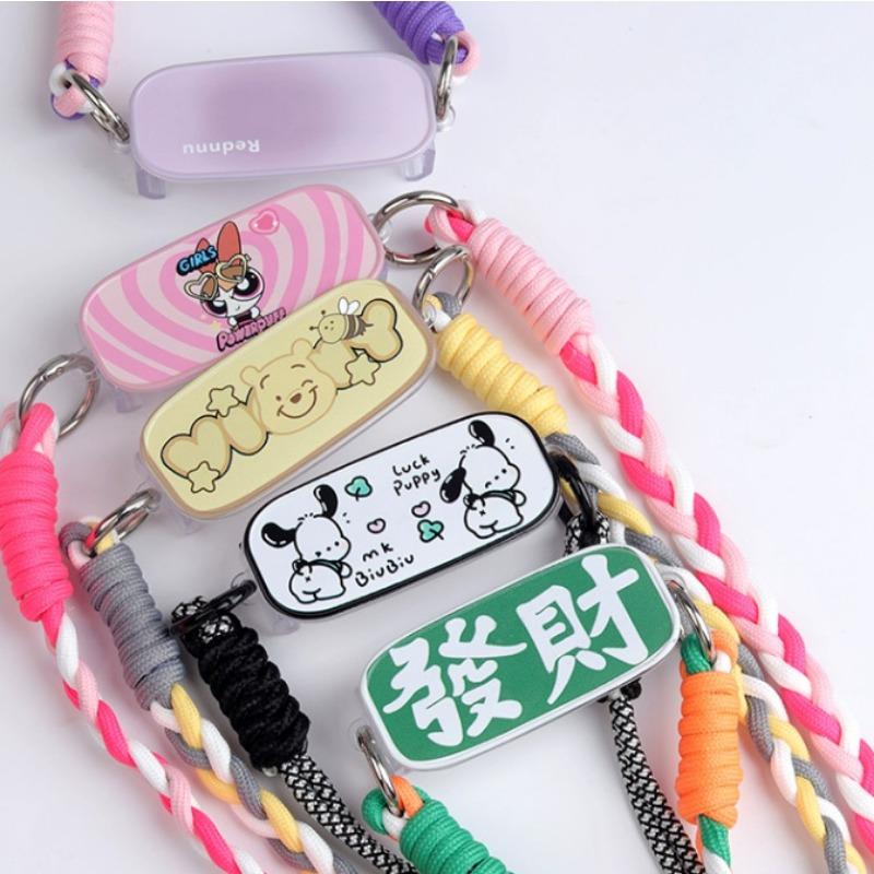 Detachable Crossbody Phone Case Clip Lanyard Cartoon Universal Anti Fall Strap