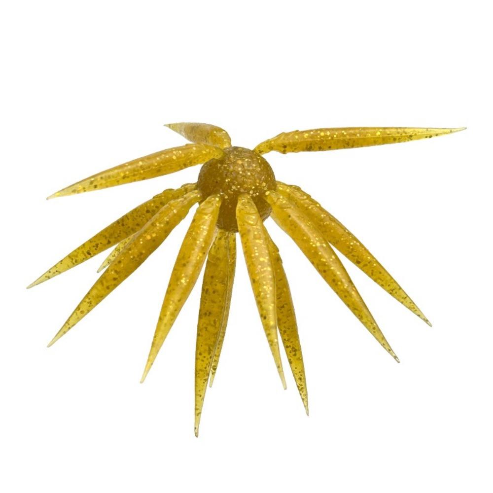 2pcs 17mm Length Sea Urchin Bait 8.8g Weight Soft Elastomer Lure Bait-Cluster Lure  For Bass Fishing