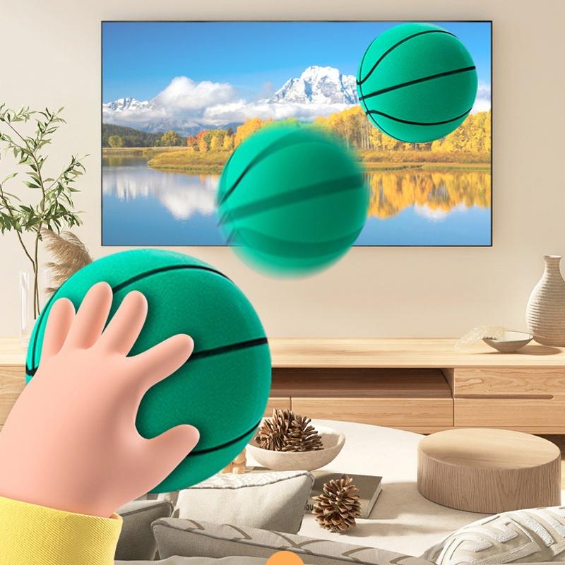 Baschet Silențios din Spumă 18cm Minge de Antrenament pentru Interior Neacoperită Zgomot Redus Antrenament de Baschet pentru Copii Diverse Activități de Interior