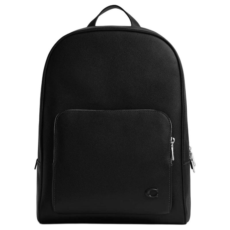 COACH Wade 29 Silver Hardware Design Leather Backpack Large Men's Black