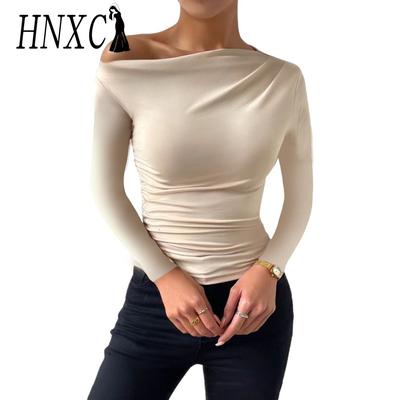 Women's Fashion Casual Autumn Winter Solid Color Print Long Sleeve Blouses & Shirts