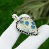 Mothers day Sale Pear K2 Jasper Gemstone Bezel Pendant Jewelry Sterling Silver