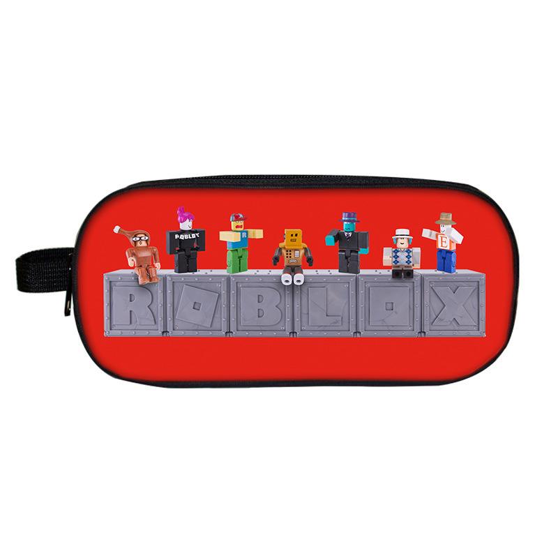Roblox Double-Layer Pencil Case for School Students - Cartoon Fashion Stationery Box