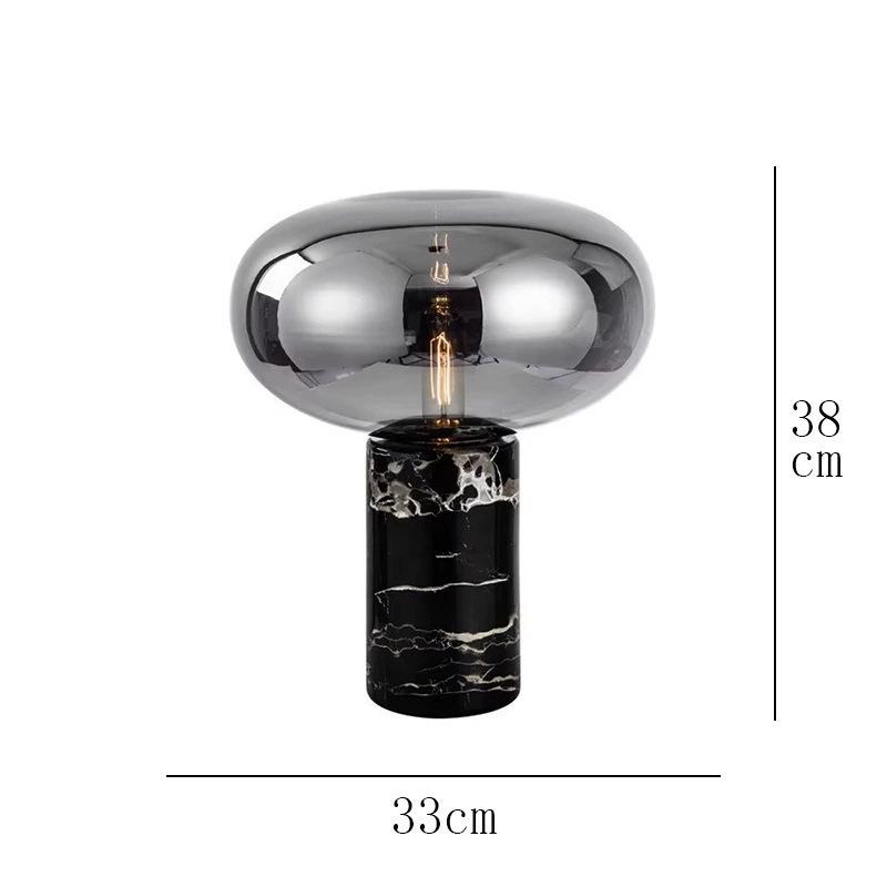 Nordic Modern Glass Table Lamp - Creative, Stylish Lighting for Living Room, Bedroom, Hotel, or Model Room