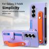 Samsung Z Fold7 Cross-Border Wristband Card Holder Case - Skin-Feel PC Shell with Integrated Film for Z Fold6
