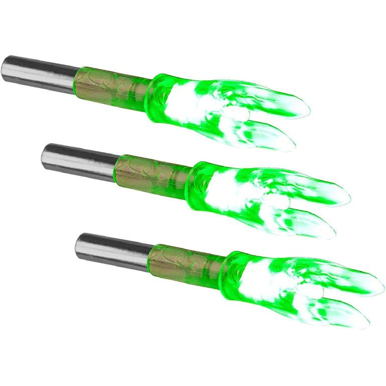 6PCS S Led Lighted Nocks for Arrows with .244"/6.2mm Inside Diameter,Screwdriver Included