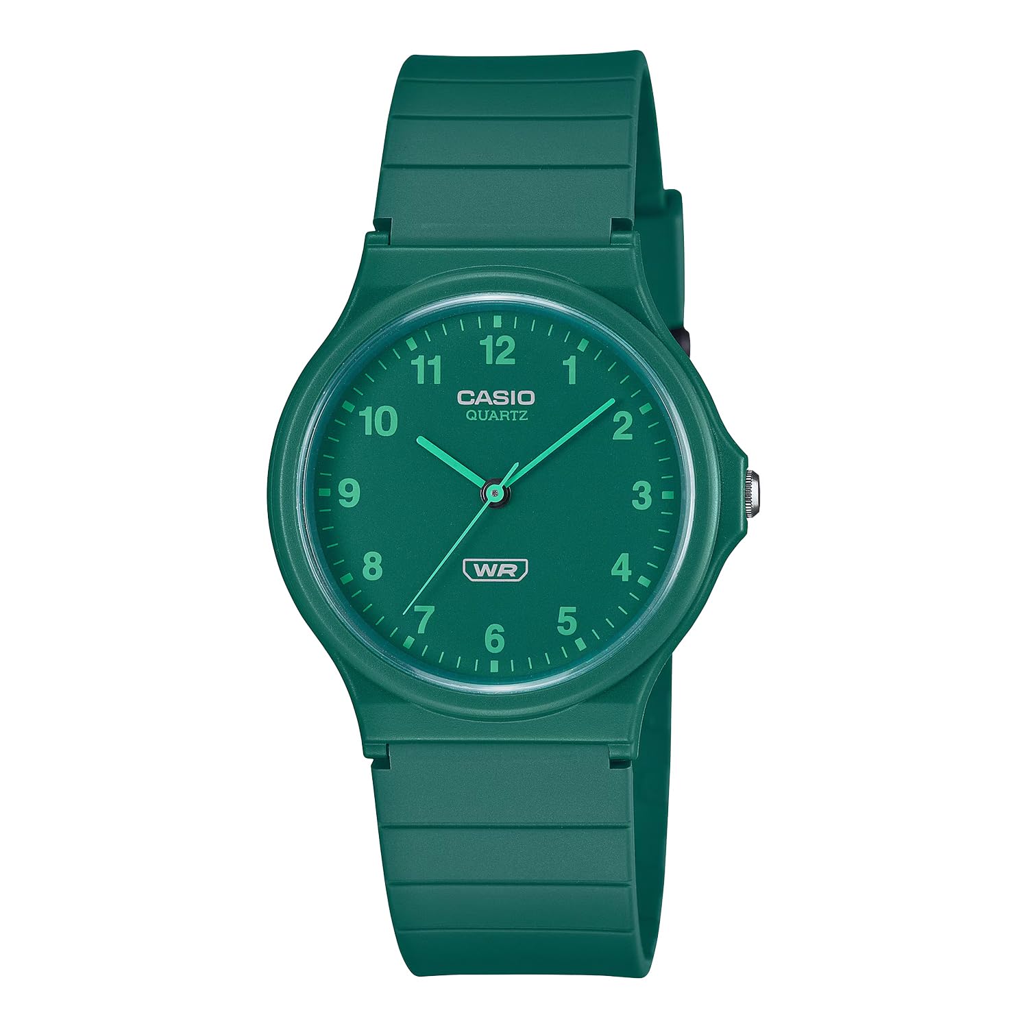 

CASIO Analog Wristwatch Cheap Casio Biomass Plastic Band Unisex Green Overseas Model [Casio] MQ-24B-3B