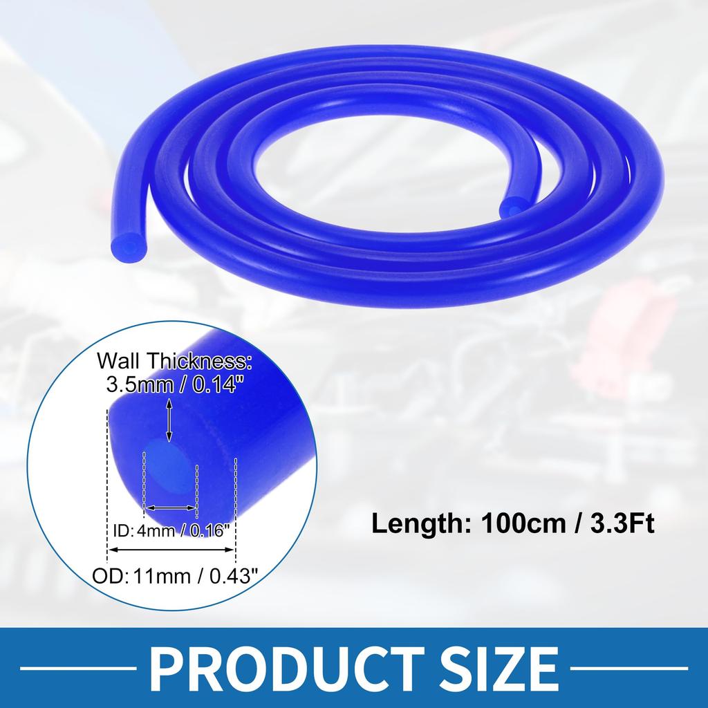 A ABSOPRO Silicone Vacuum Tube Hose High Temperature 3.3ft 3/16