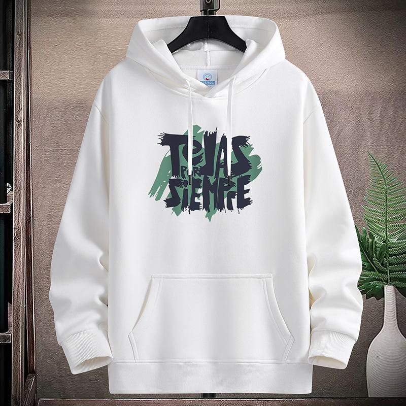 

Толстовка с капюшоном для мужчин и мальчиков, большой размер, длинный рукав, спортивная рубашка, пуловер XXXL белый