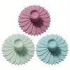 Set 3 pezzi Coperchi in silicone a forma di girasole Multifunzionali Antipolvere e Antigoccia Copertura per tazza da tè e caffè