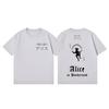 TV-Serie Alice in Borderland Print T-Shirt Hohe Qualität Mode Übergroße T-Shirts Herren Damen Lässig Baumwolle Kurzarm T-Shirt
