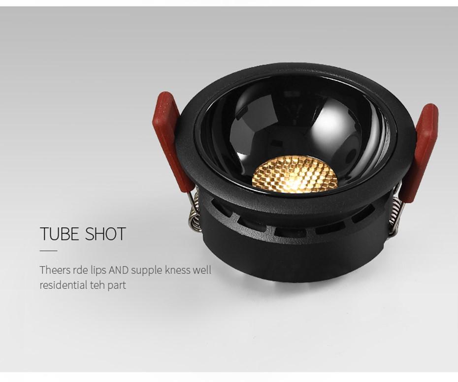LED Einbaustrahler Deckenstrahler Schlafzimmer Modern COB Dimmbar Downlight AC90V-260V 7W 12W 20W Wohnzimmer Rundstrahler