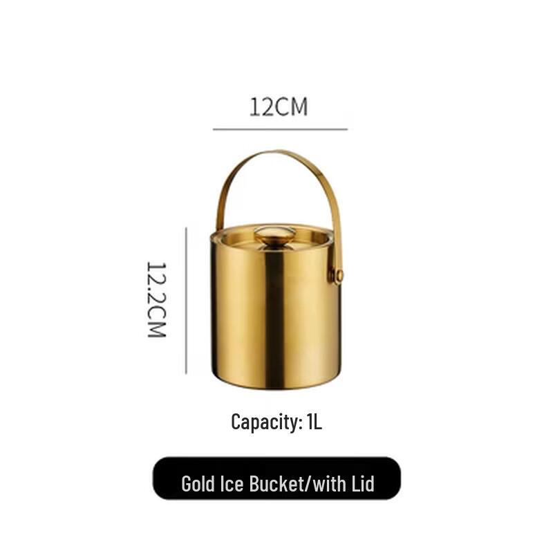 European Style Glass Ice Bucket