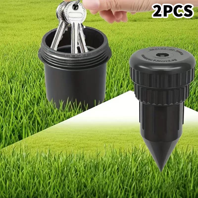 1/2/3 Pcs Simulation Sprinkler Key Box Garden Key Hider Key Cash Hidden Box Waterproof Corrosion Impact Resistant