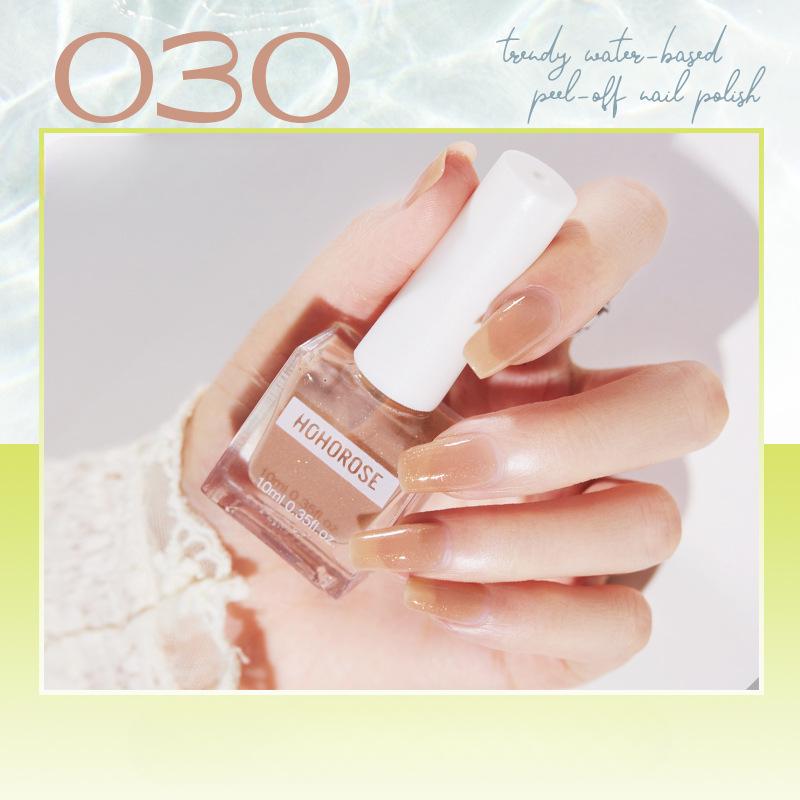 HOHOROSE Oja nouă pe bază de apă Uscare rapidă Fără coacere Lacrimă Albire Nail Art