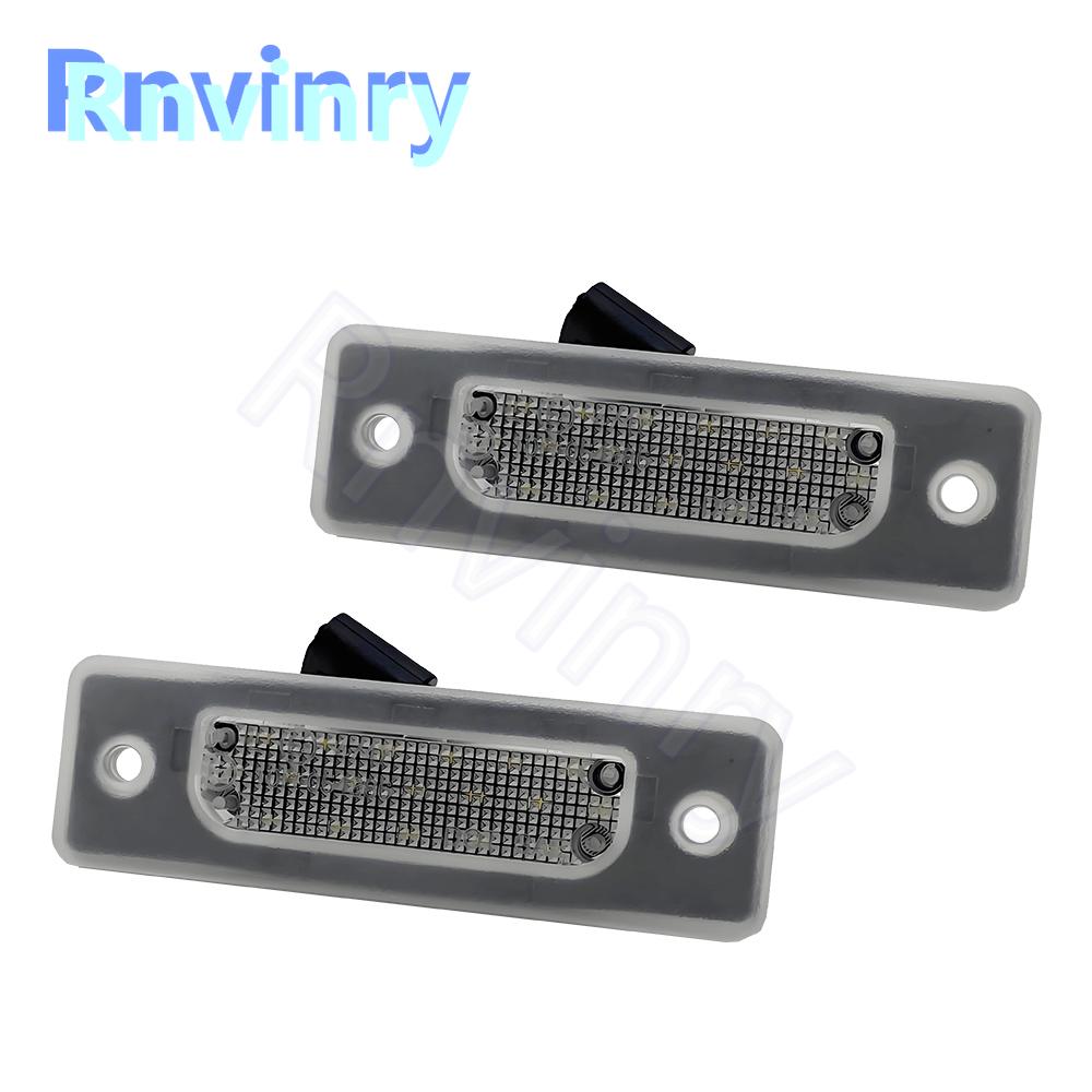 1Pair White LED License Plate Light For BMW 5-Series E34 1988-1996 E32 1986-1994 Number Plate Lamp
