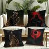 Game DDark SSouls Cushion Cover Silky Short Plush Invisible Zipper Dustproof Sofa Pillow Case for Home Decor