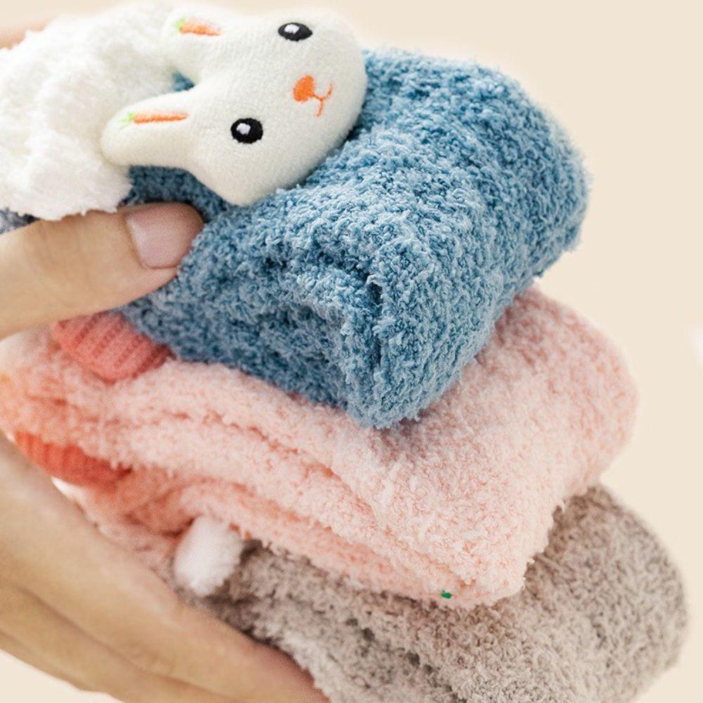 Fluffy Comfortable Breathable Coral Fleece Socks Floor Socks Women Thicken Socks Student Socks