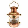 Vintage Brass Copper Anchor Ship Lantern Nautical Kerosene Lamp Maritime Coastal Decor Marine Collectible