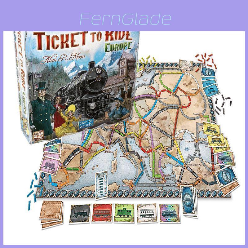 Erkunde Europa mit dem fesselnden Ticket to Ride Europe Brettspiel von Days of Wonder.