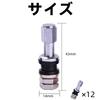 Inside Valve for Wheels, 12 Pieces, Universal Diameter 0.5 Inch (14 Mm), Total Length
