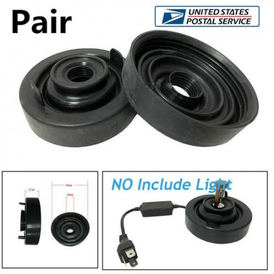2X 80mm Car LED HID Xenon Lamp Rubber Housing Seal Cap Dust Cover Waterproof
