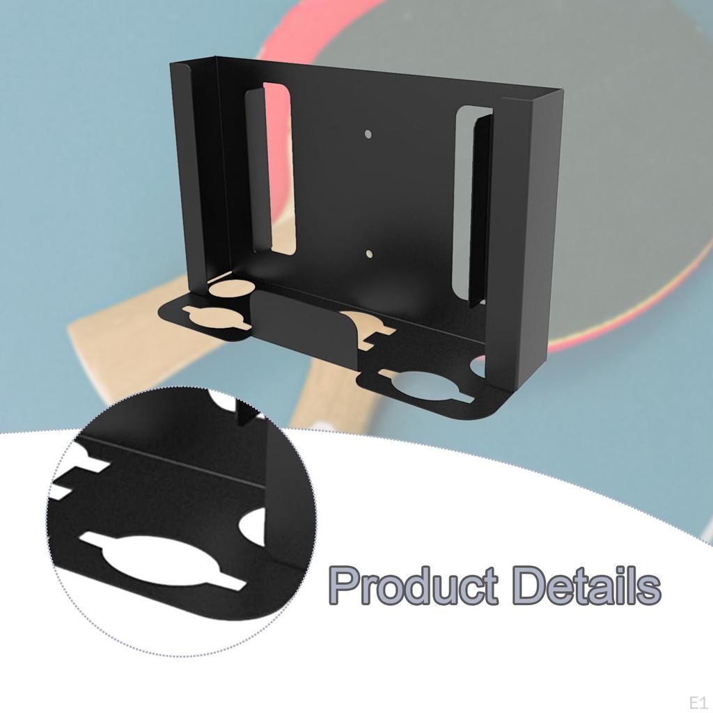 Pong Padleholder Bordtennisracket Organiser Oppbevaringsstativ for Klubb Bane Fritid