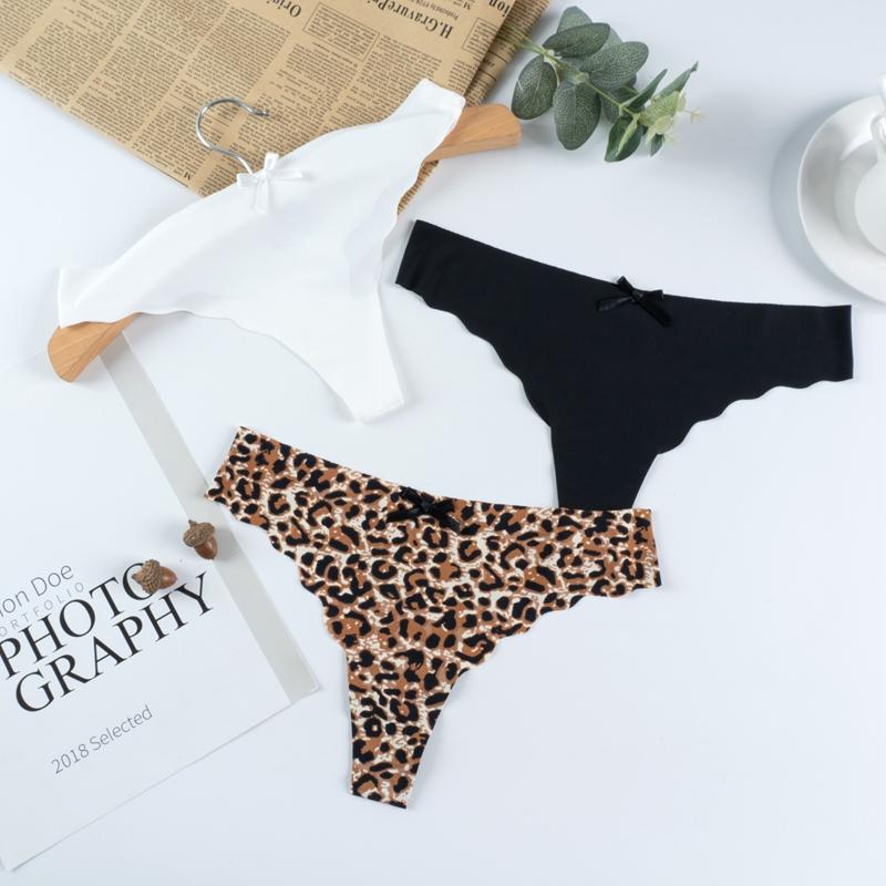 Women's Sexy Thongs G-string Underwear Panties Thin Breathable Low Waist T Back Female Seamless Comfortable Thong Lingerie