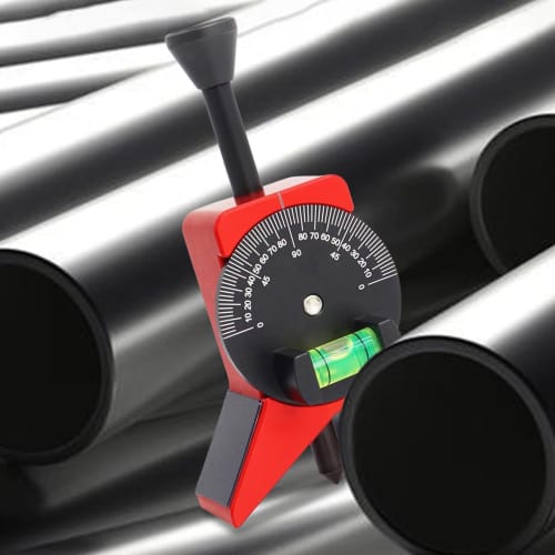 Pipe Marker Center Tool - Pipe Marker Centering Tool, Y-Shaped Pipe Center Fitting Tool | Pipe Marker Center Tool with Bubble Protractor, Pipe Center