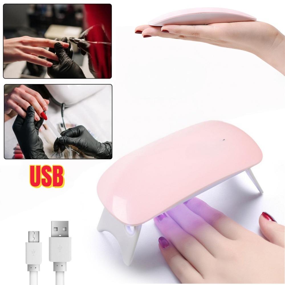 

6W LED Nail Lamps for Gel Mini UV Light for Nails Portable LED Nail Lamp Nail Dryer Gel Lamp for Women and Girls Manicure PINK