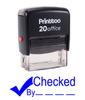 Printtoo CHECKED BY Self Inking Rubber Stamp Office Stationary Custom